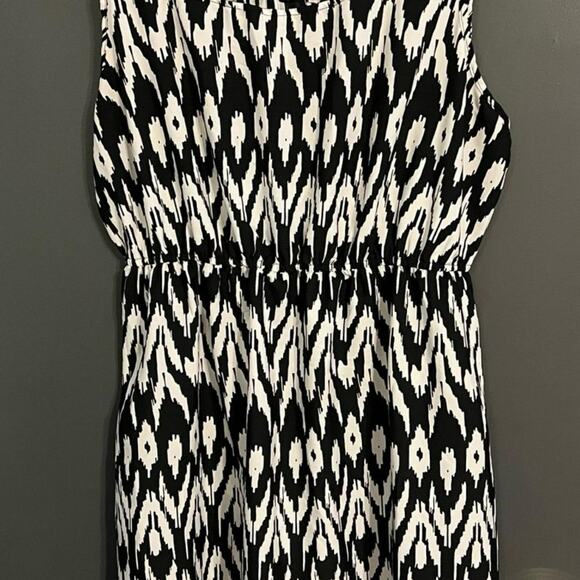 Summer tank dress super fun black and white 2XL - Picture 1 of 8